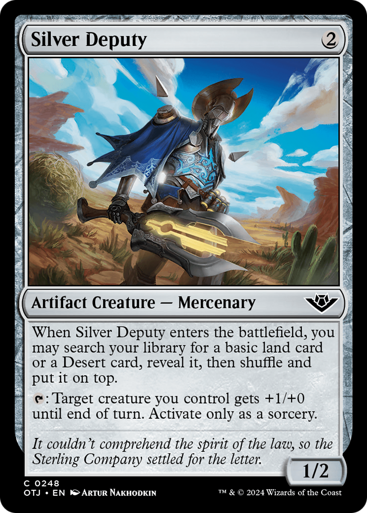 Adjoint Argent (OTJ-248) - [Hors la loi de Thunder Junction] 