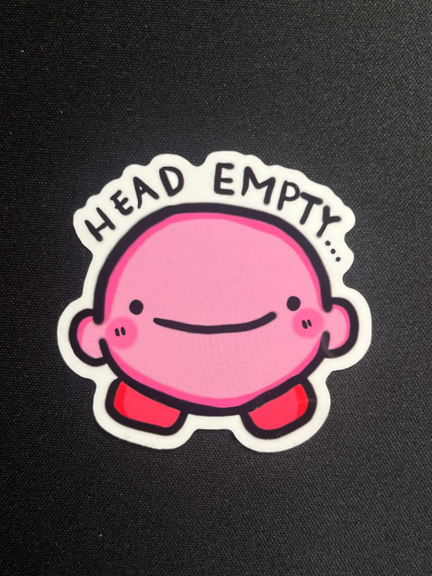 Kirby Head Empty Sticker