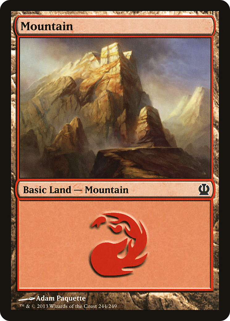Mountain (THS-244) - [Theros] Foil