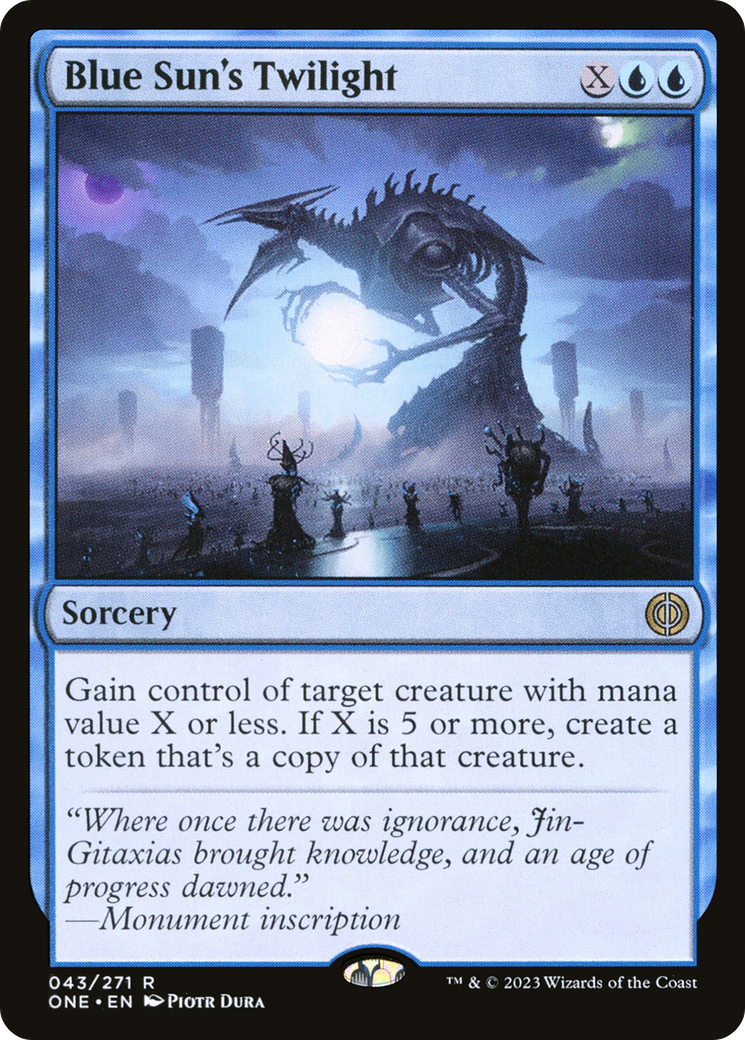 Blue Sun's Twilight (ONE-043) - [Phyrexia: All Will Be One] Foil