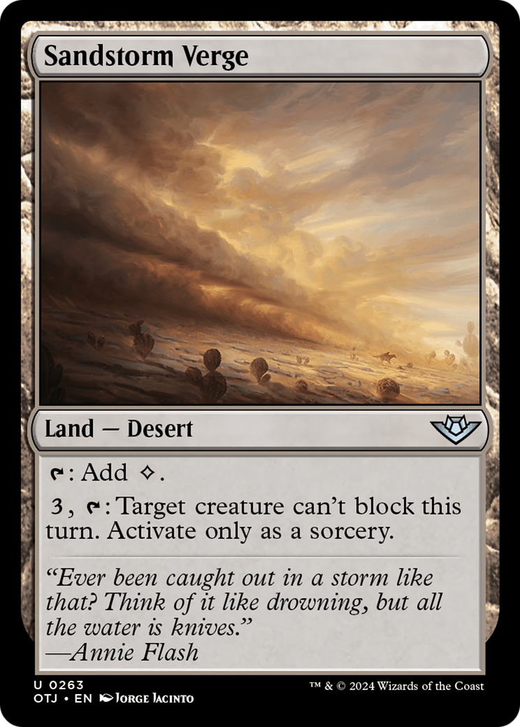 Sandstorm Verge (OTJ-263) - [Hors-la-loi de Thunder Junction] Feuille 