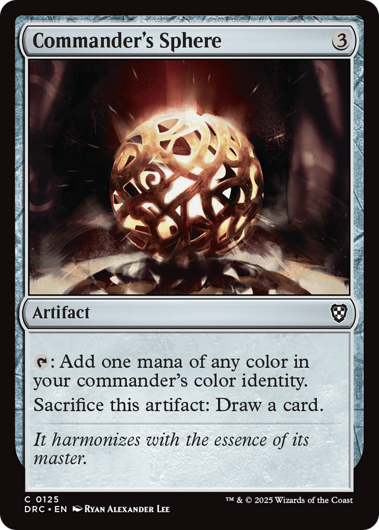 Commander's Sphere (DRC-125) - [Commander: Aetherdrift]
