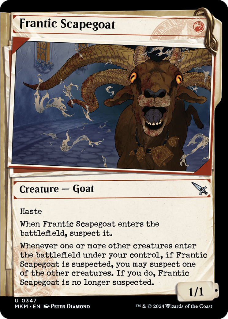 Frantic Scapegoat (MKM-347) - [Murders at Karlov Manor]: (Showcase) Foil