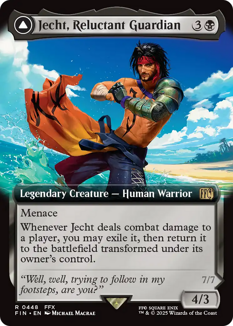 Jecht, Reluctant Guardian // Braska's Final Aeon (FIN-448) - [FINAL FANTASY]: (enchantment, Extended Art) Foil