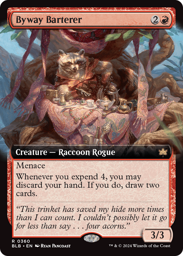 Byway Barterer (BLB-360) - [Bloomburrow]: (Extended Art) Foil