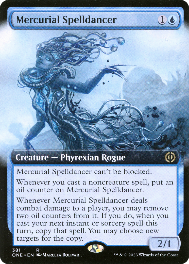 Mercurial Spelldancer (ONE-381) - [Phyrexia: All Will Be One]: (Extended Art)