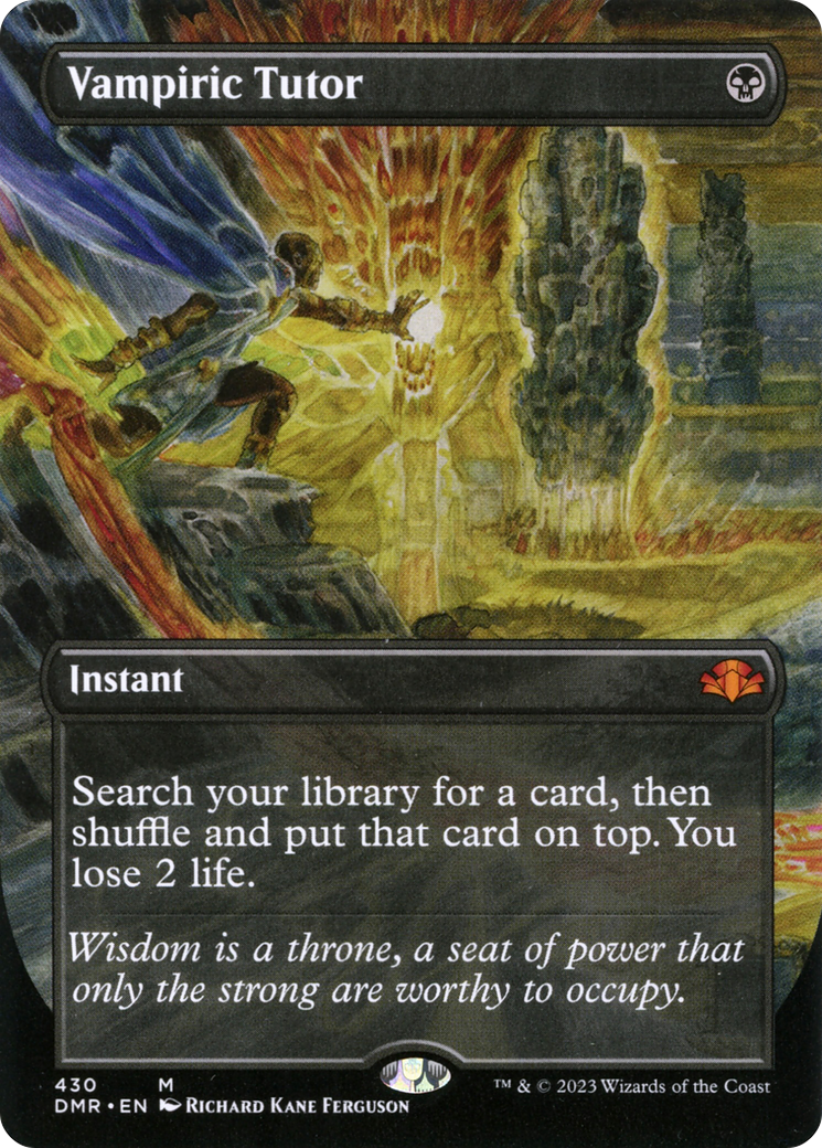 Vampiric Tutor (DMR-430) - [Dominaria Remastered] (Borderless) Foil