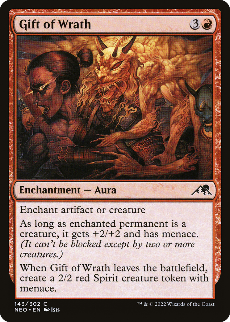 Gift of Wrath (NEO-143) - [Kamigawa: Neon Dynasty] Foil