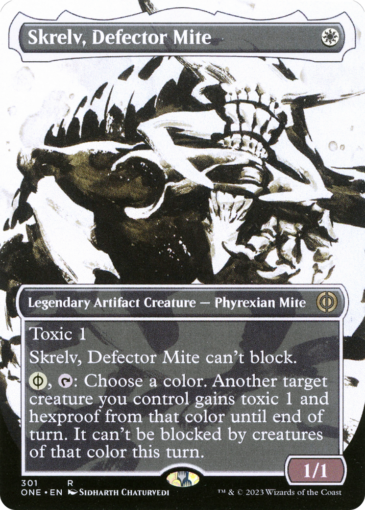 Skrelv, Defector Mite (ONE-301) - [Phyrexia: All Will Be One]: (Showcase) (Borderless)
