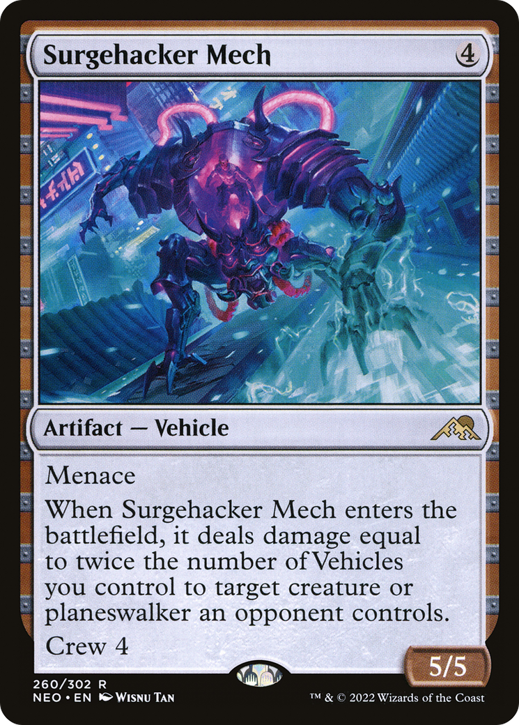 Surgehacker Mech (NEO-260) - [Kamigawa: Neon Dynasty] Foil