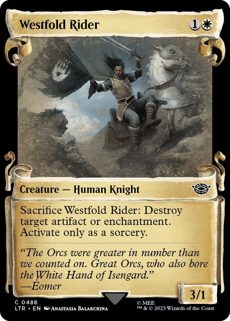 Westfold Rider (LTR-488) - [The Lord of the Rings: Tales of Middle-earth]: (Showcase) Foil