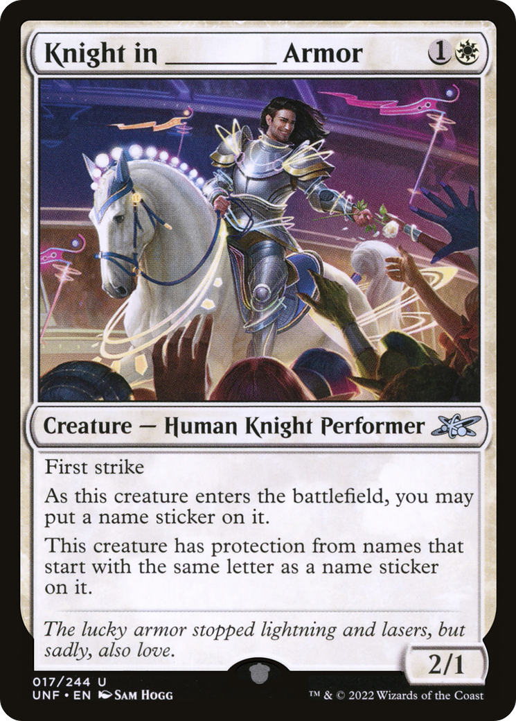 Knight in _____ Armor (UNF-017) - [Unfinity] Foil