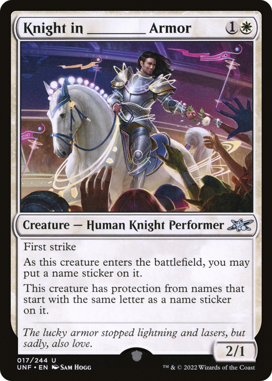Knight in _____ Armor (UNF-017) - [Unfinity] Foil