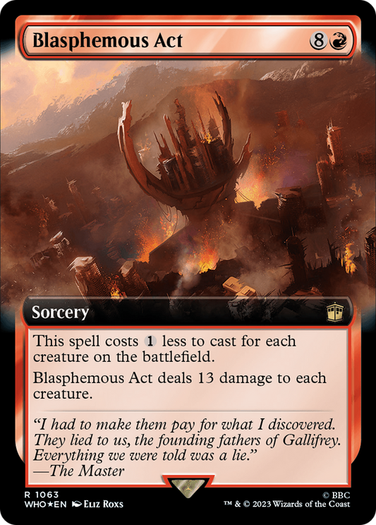 Blasphemous Act (WHO-1063) - [Doctor Who]: (Extended Art) Surge Foil