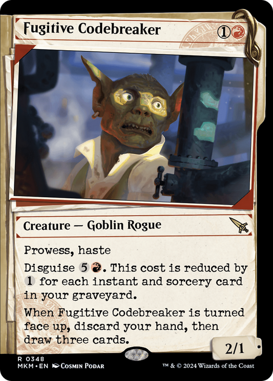 Fugitive Codebreaker (MKM-348) - [Murders at Karlov Manor]: (Showcase) Foil
