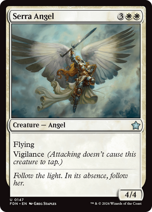 Serra Angel (FDN-147) - [Foundations] Foil