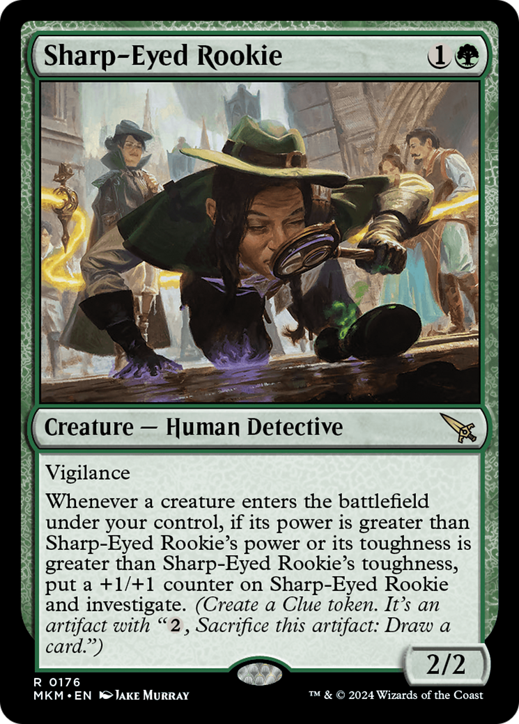 Sharp-Eyed Rookie (MKM-176) - [Murders at Karlov Manor] Foil