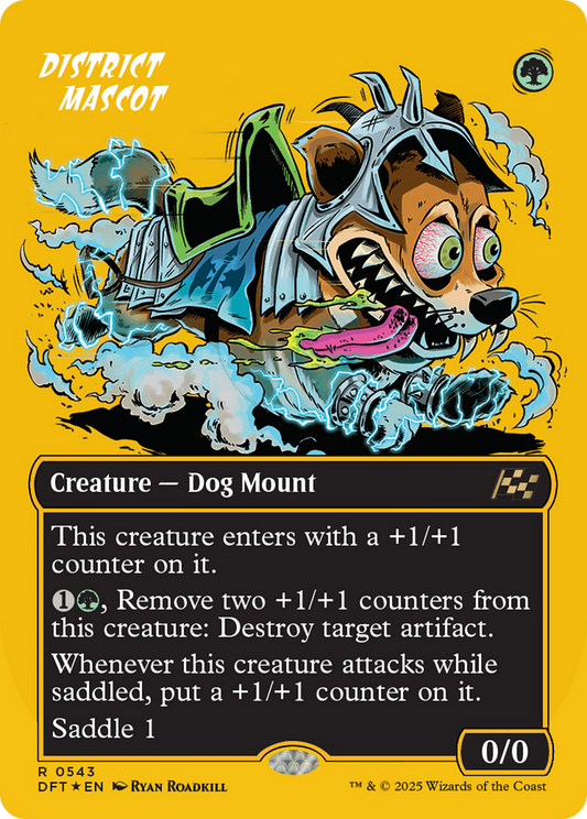 District Mascot (DFT-543) - [Aetherdrift] (Borderless) Foil