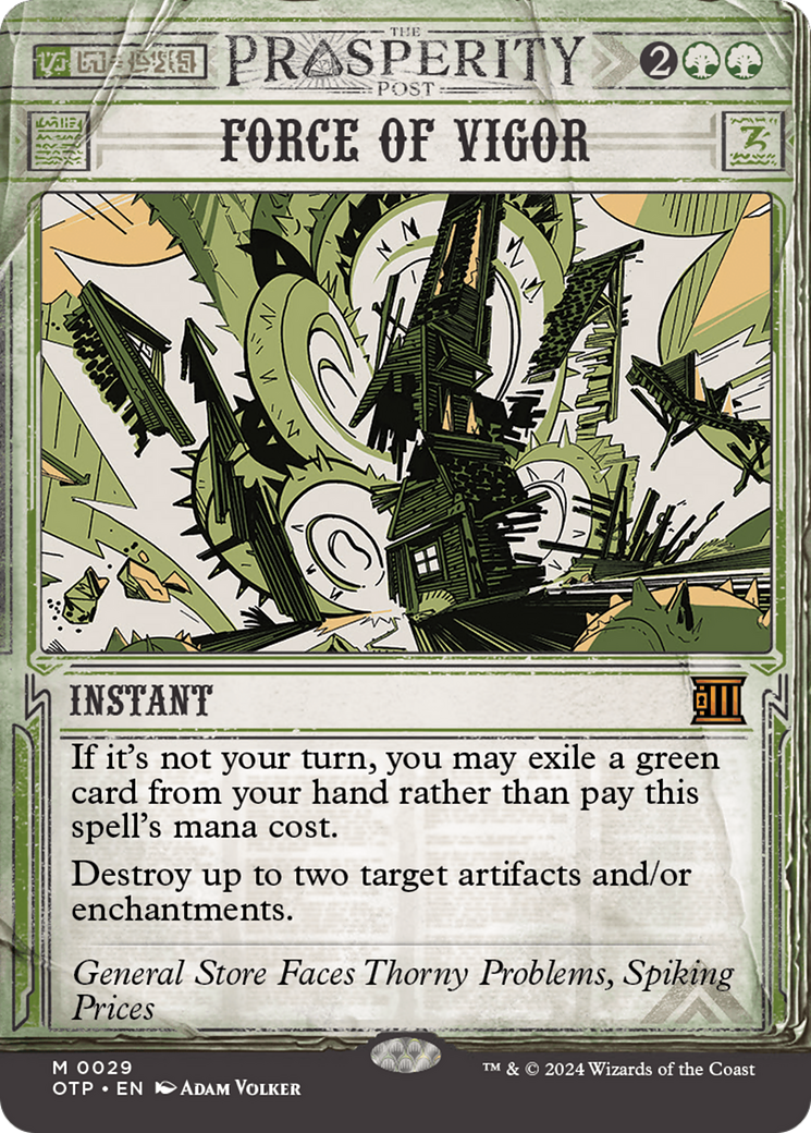 Force of Vigor (OTP-029) - [Dernières nouvelles] : (Vitrine) (Sans bordure) Foil