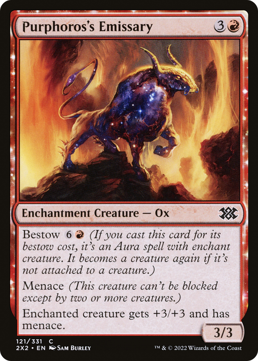 Purphoros's Emissary (2X2-121) - [Double Masters 2022]: (enchantment)