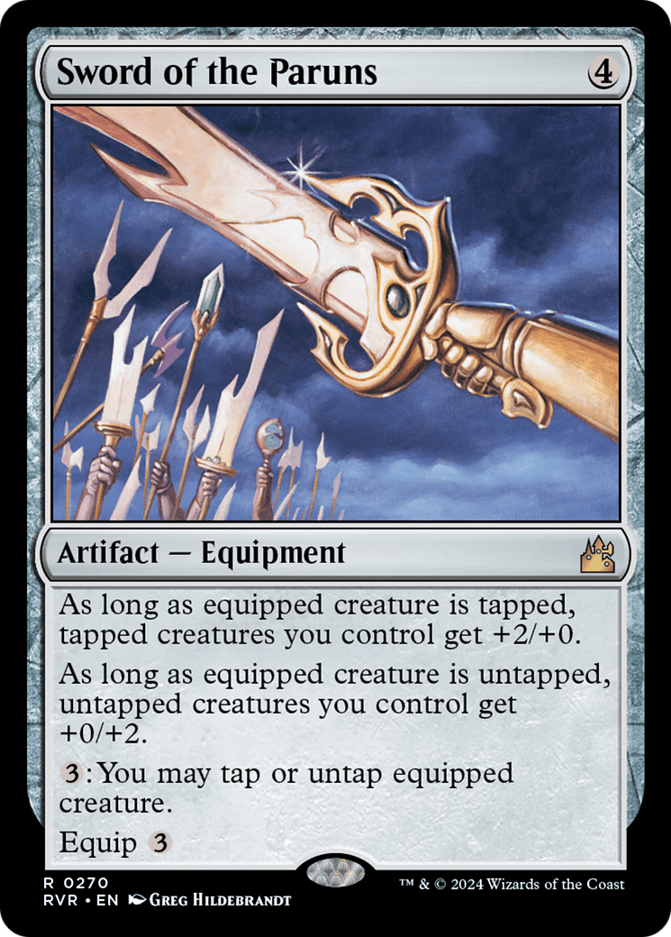 Sword of the Paruns (RVR-270) - [Ravnica Remastered] Foil