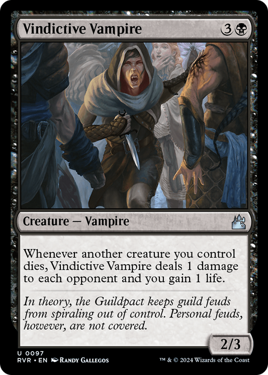 Vindictive Vampire (RVR-097) - [Ravnica Remastered] Foil