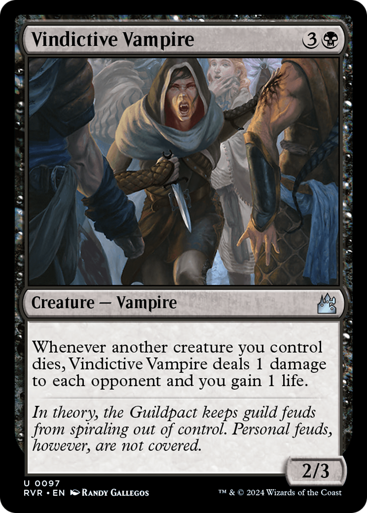 Vindictive Vampire (RVR-097) - [Ravnica Remastered]