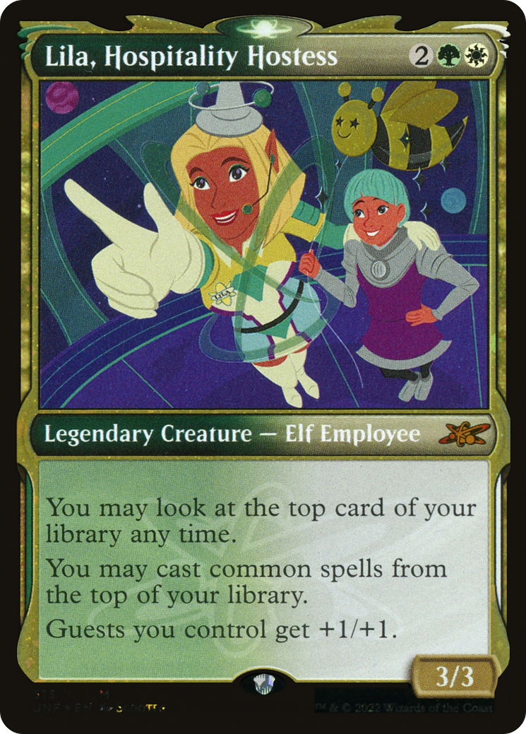 Lila, Hospitality Hostess (UNF-513) - [Unfinity]: (Showcase) Foil