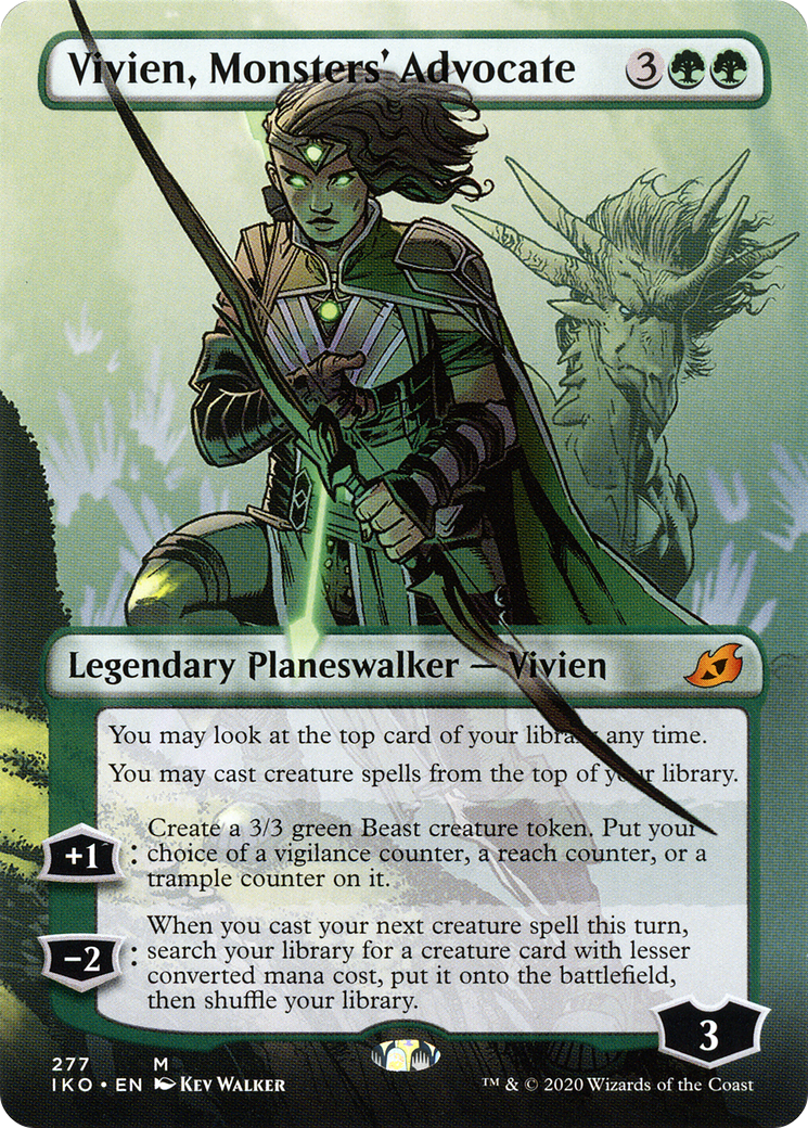 Vivien, Monsters' Advocate (IKO-277) - [Ikoria: Lair of Behemoths] (Borderless)