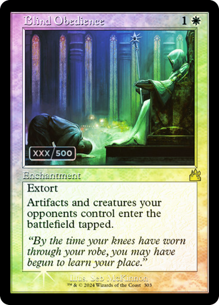 Blind Obedience (RVR-303Z) - [Ravnica Remastered] Foil