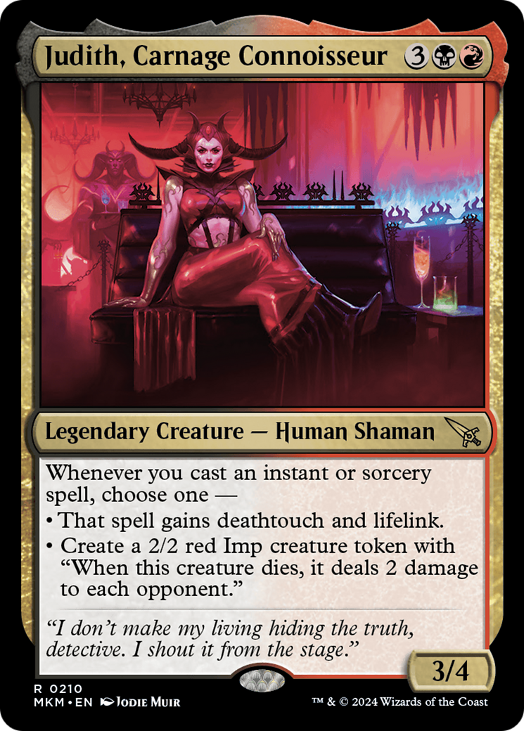 Judith, Carnage Connoisseur (MKM-210) - [Murders at Karlov Manor]