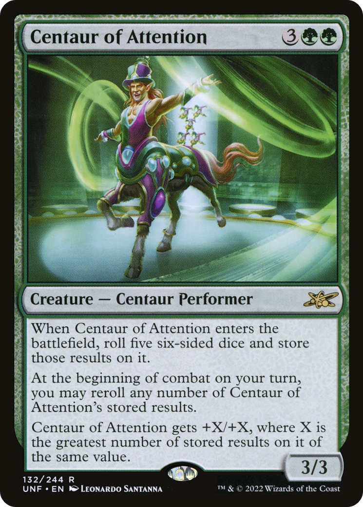 Centaur of Attention (UNF-132) - [Unfinity] Foil