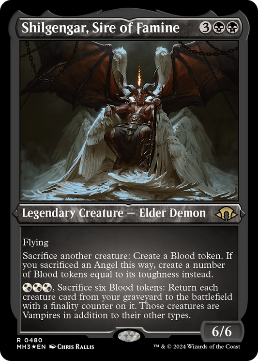 Shilgengar, Sire of Famine (MH3-480) - [Modern Horizons 3] Feuille gravée