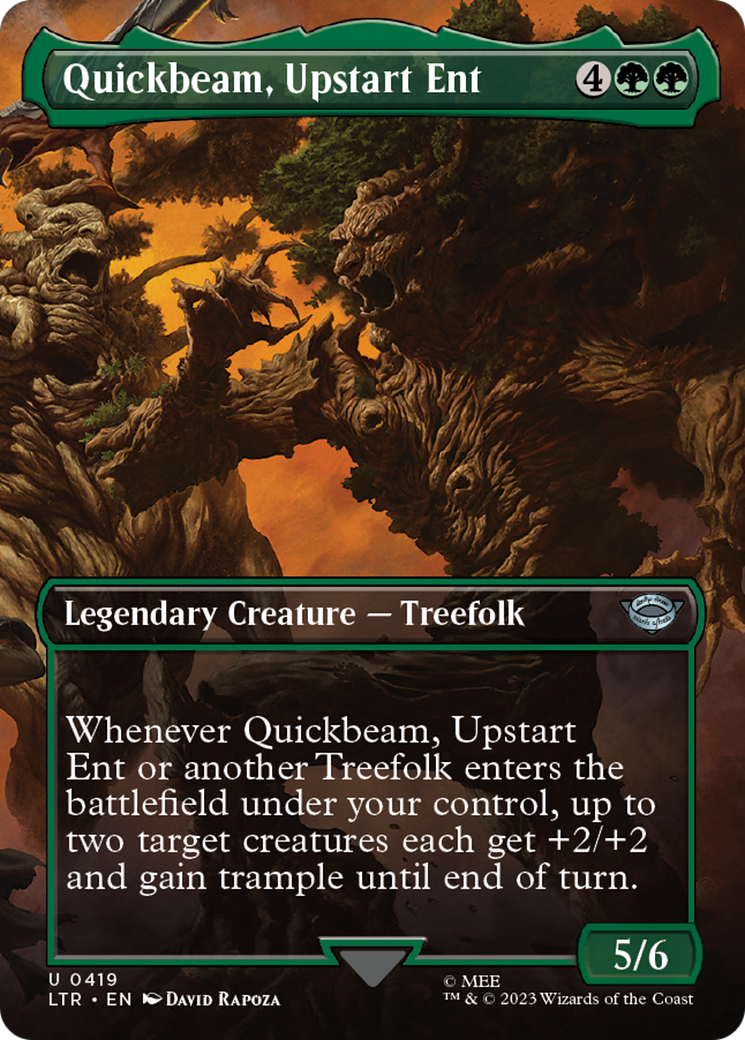 Quickbeam, Upstart Ent (LTR-419) - [The Lord of the Rings: Tales of Middle-earth] (Borderless) Foil