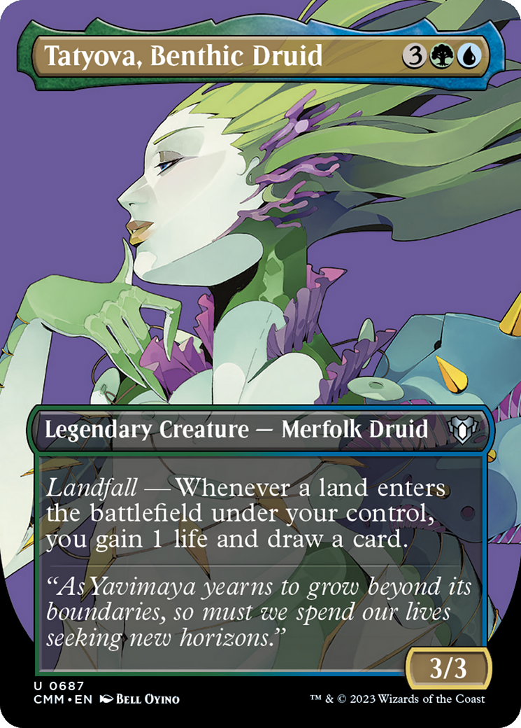 Tatyova, Benthic Druid (CMM-687) - [Commander Masters] (Borderless)