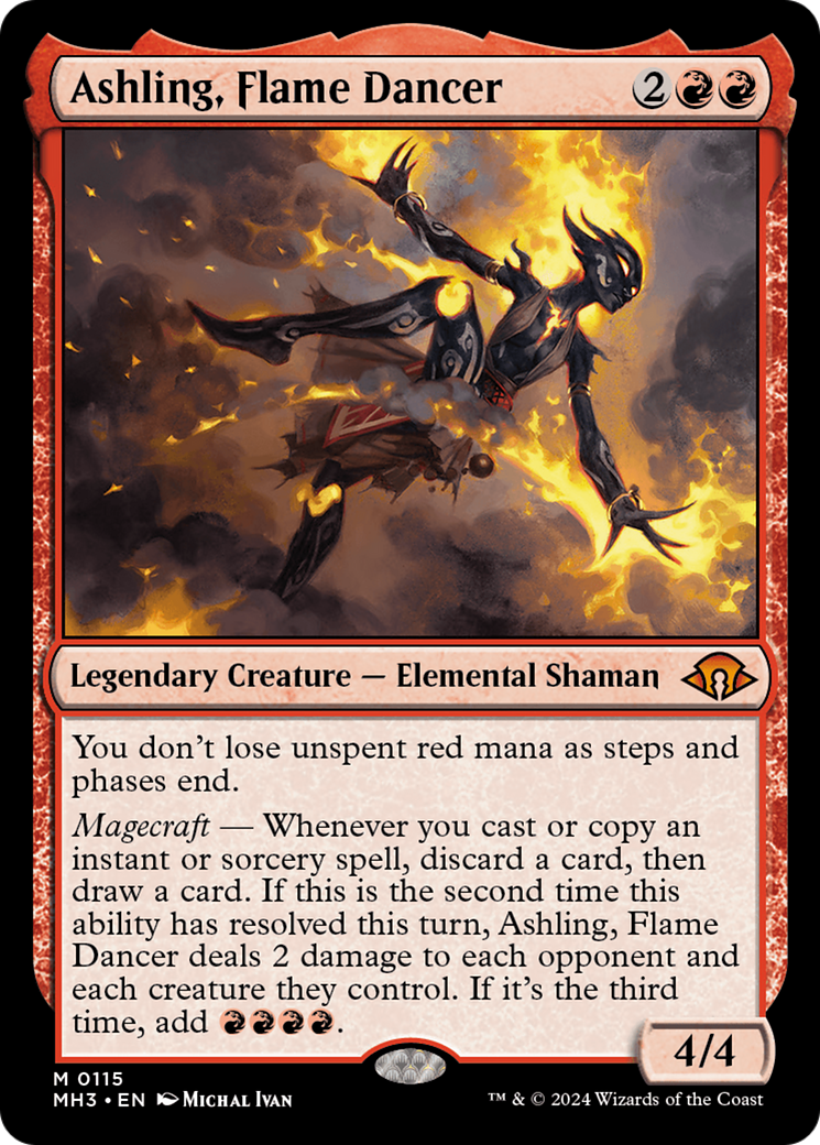 Ashling, Flame Dancer (MH3-115) - [Modern Horizons 3] Foil
