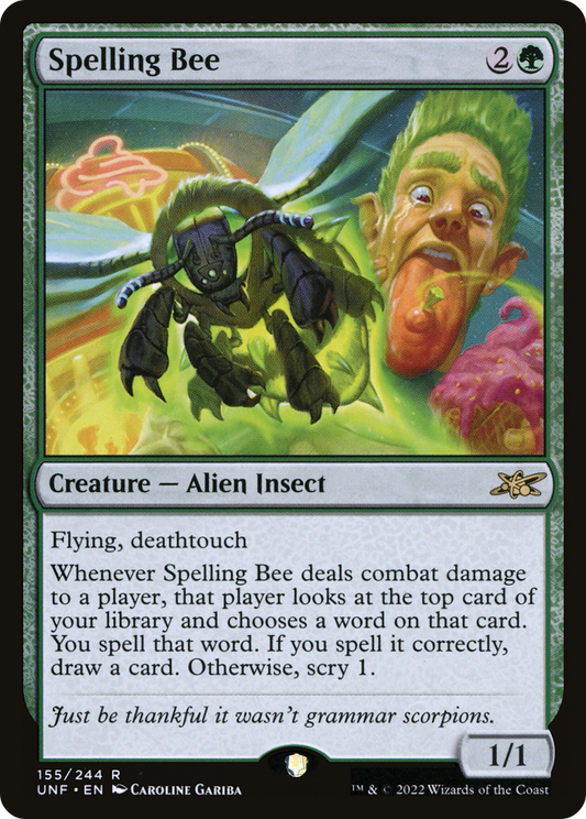 Spelling Bee (UNF-155) - [Unfinity] Foil