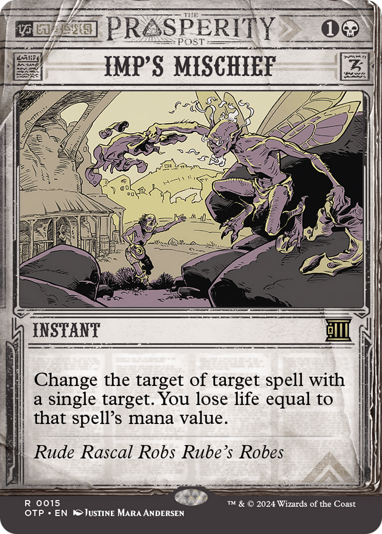 Imp's Mischief (OTP-015) - [Breaking News]: (Showcase) (Borderless) Foil
