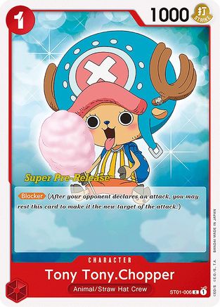 Tony Tony.Chopper [Super Deck de Démarrage Pré-Release : L'équipage du Chapeau de Paille] 