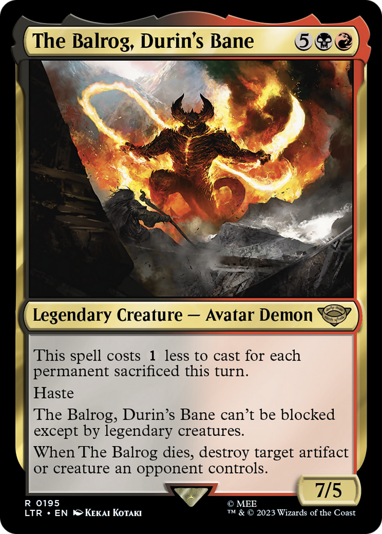 The Balrog, Durin's Bane (LTR-195) - [The Lord of the Rings: Tales of Middle-earth]