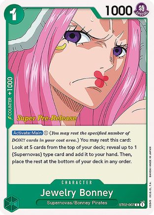 Jewelry Bonney [Super Deck de Démarrage Pré-Release : Pire Génération] 