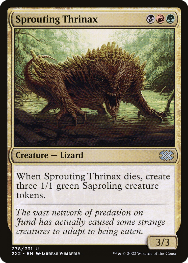 Sprouting Thrinax (2X2-278) - [Double Masters 2022] Foil
