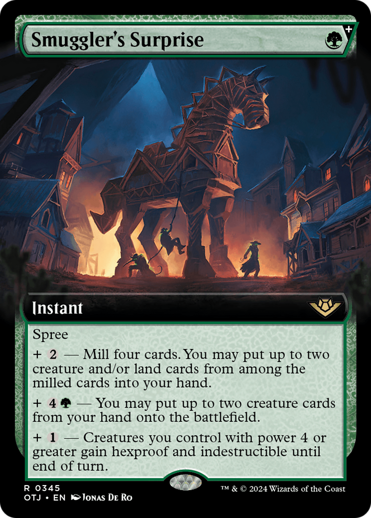 Smuggler's Surprise (OTJ-345) - [Outlaws of Thunder Junction]: (Extended Art, spree) Foil