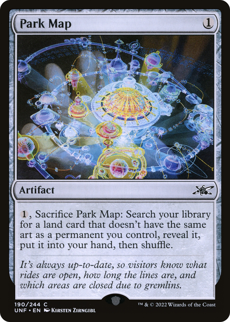 Park Map (UNF-190) - [Unfinity] Foil