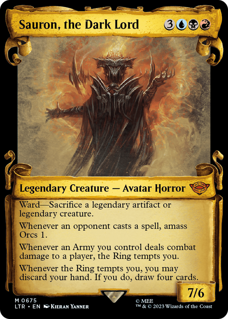 Sauron, the Dark Lord (LTR-675) - [The Lord of the Rings: Tales of Middle-earth]: (Showcase)