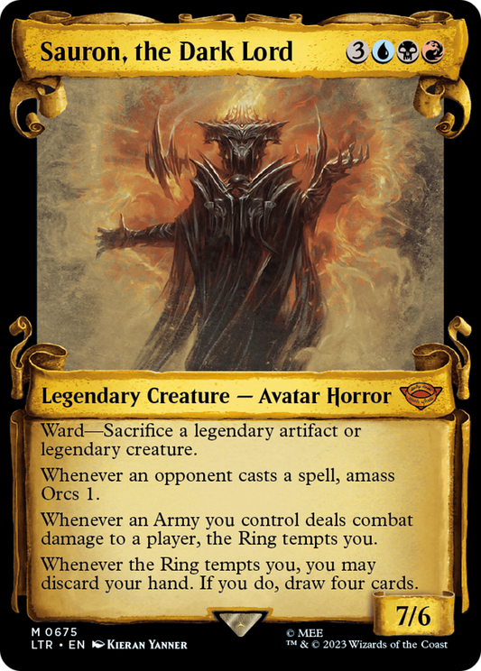 Sauron, the Dark Lord (LTR-675) - [The Lord of the Rings: Tales of Middle-earth]: (Showcase)