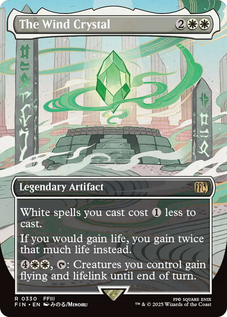 The Wind Crystal (FIN-330) - [FINAL FANTASY] (Borderless) Foil