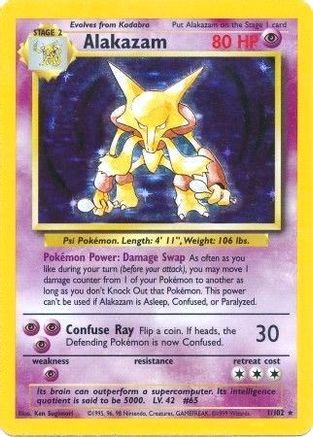 Alakazam 1/102 - [Base Set] 1st Edition Holofoil