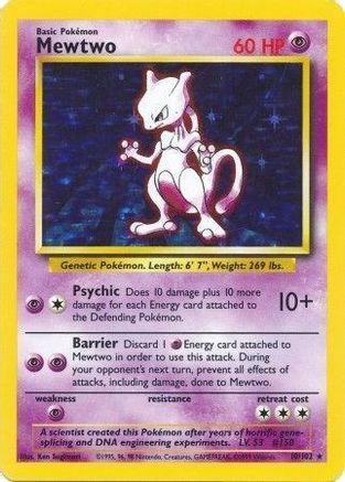 Mewtwo 10/102 - [Base Set] Holofoil