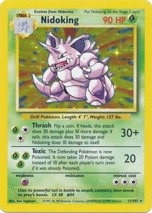 Nidoking 11/102 - [Base Set] Holofoil